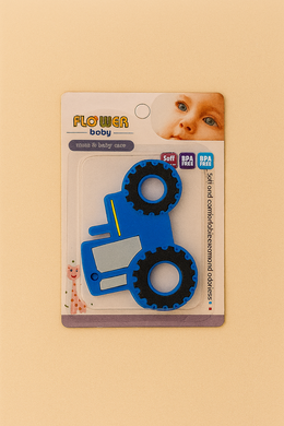 Jeep Baby Silicone Teether – Soft, Safe & Easy to Hold