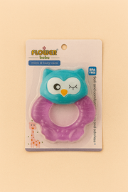 Owl Silicone Baby Teether – Soft, Safe & Easy to Hold