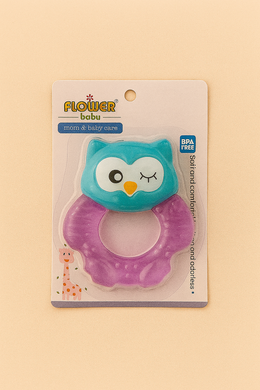 Owl Silicone Baby Teether – Soft, Safe & Easy to Hold
