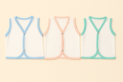 New Born Pack of 3 Soft Cotton Baby Vests
