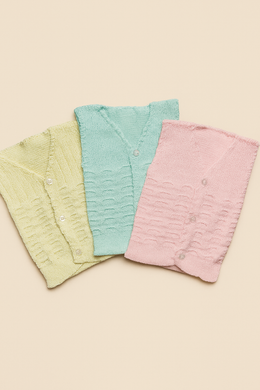 New Born Pack of 3 Cozy Woolen Baby Vests