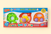 3-Piece Play Set - Colorful Sensory Toys