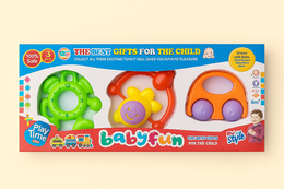 3-Piece Play Set - Colorful Sensory Toys