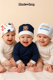 Pack of 3 Soft & Cute Baby Beanie